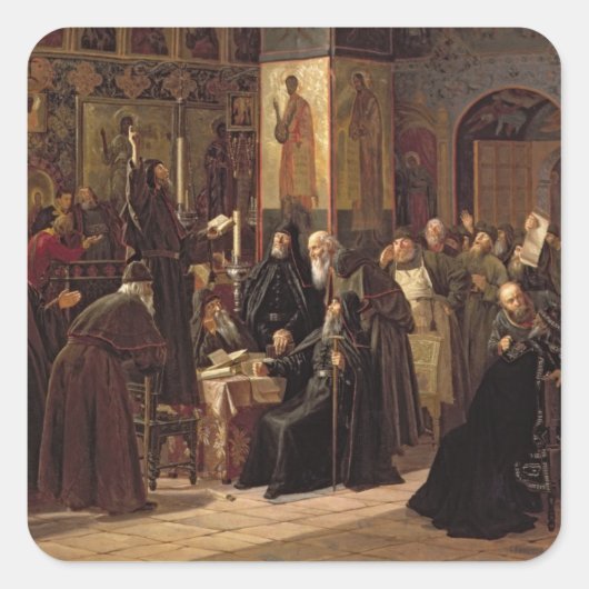 Sticker Carré La révolte du monastère de Solovetsy (Devant)