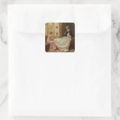 Sticker Carré La robe Mariage (Sac)