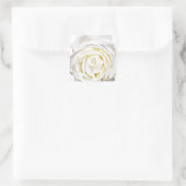 Sticker Carré La rose blanche de l'amour_ (Sac)