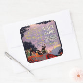 Sticker Carré La route des Alpes (Enveloppe)