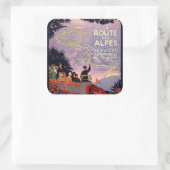 Sticker Carré La route des Alpes (Sac)