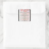 Sticker Carré La Sainte Bible, Vol. I., 1681 (Sac)