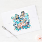 Sticker Carré La Sainte Famille (Enveloppe)