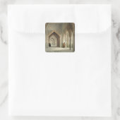 Sticker Carré La salle de cour d'Alhambra, Grenade, 1853 (allumé (Sac)