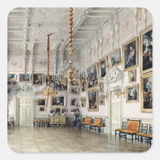 Sticker Carré La salle de danse de la maison du comte Bezborodko (Devant)