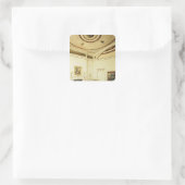 Sticker Carré La salle d'Etruscan conçue par Robert Adam (Sac)