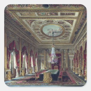 Sticker Carré La salle du Trône, Carlton House, de "L'Histoire