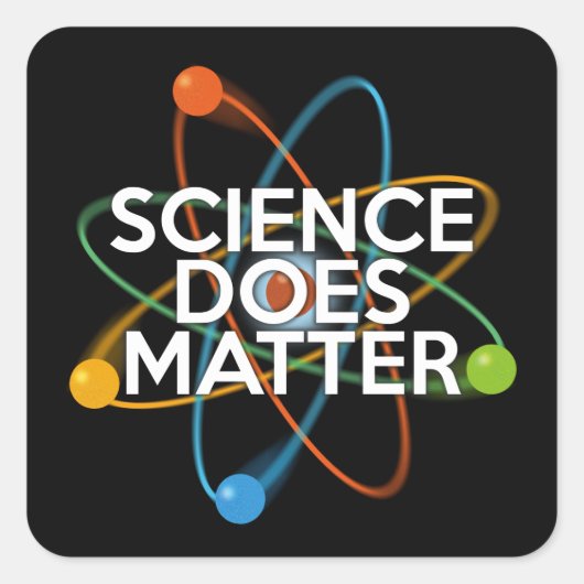 STICKER CARRÉ LA SCIENCE COMPTE (Devant)