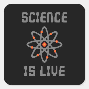 Sticker Carré La science est la vie