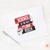 Sticker Carré La science est le nouveau punk rock (Enveloppe)