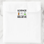 Sticker Carré La science ne se soucie pas de ce que vous croyez (Sac)