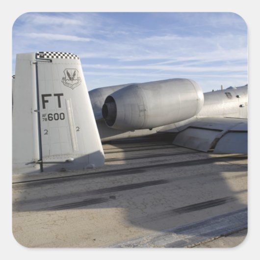 Sticker Carré La section arrière d'un A-10 Thunderbolt II (Devant)