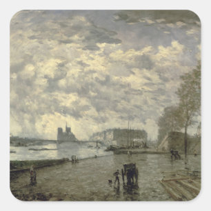 Sticker Carré La Seine et Notre Dame