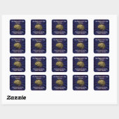 Sticker Carré La Singularité de l'IA Est Arrivée (Feuille)