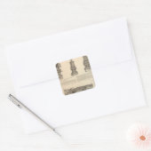 Sticker Carré La société de fabrication de stousse de Littlefiel (Enveloppe)