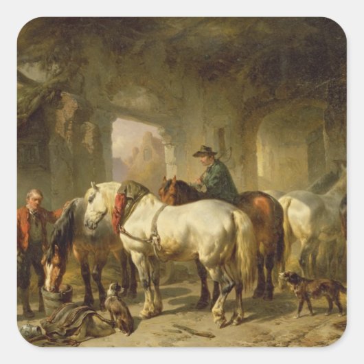 Sticker Carré La stabilité (Devant)