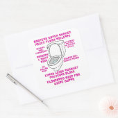 Sticker Carré La super suceuse toilette Cooper (Enveloppe)