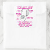 Sticker Carré La super suceuse toilette Cooper (Sac)