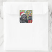 Sticker Carré La surprise de Noël (Sac)