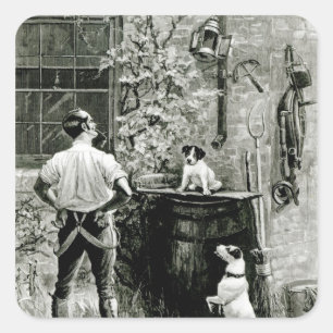 Sticker Carré La survie du plus convenable