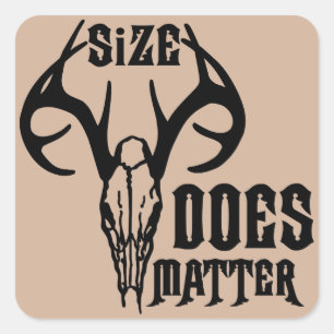 Sticker Carré La Taille Du Crâne Du Cerf Est Importante