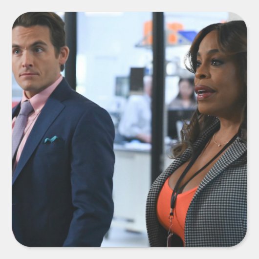 Sticker Carré la télévision rookie (Devant)