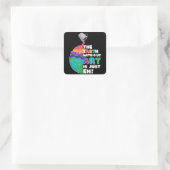 Sticker Carré La Terre sans art n'est qu'EH (Sac)