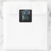 Sticker Carré La Tête du Dragon (Sac)