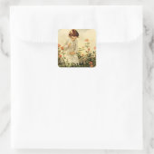 Sticker Carré La toile d'araignée par Jessie Willcox Smith (Sac)