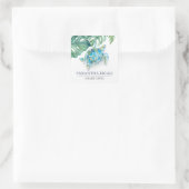 Sticker Carré La Tortue De Mer Retourne À L'École (Sac)