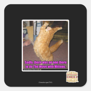 Sticker Carré La vague