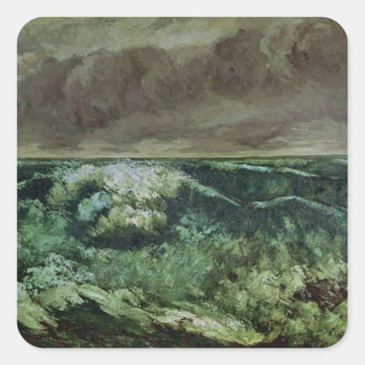 Sticker Carré La vague, après 1870 (Devant)