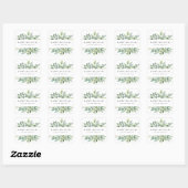 Sticker Carré La verdure d'hiver | Vacances (Feuille)