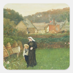 Sticker Carré La veuve, 1895 (huile sur la toile)