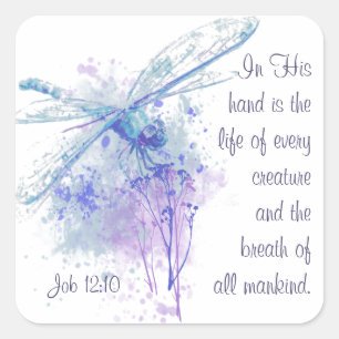 Sticker Carré La vie d'écriture sainte de 12h10 du travail de