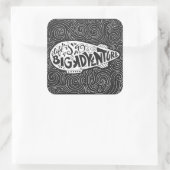 Sticker Carré La Vie Est Une Grande Aventure (Sac)