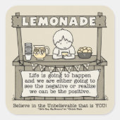 Sticker Carré La vie se passe (Devant)