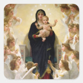 Sticker Carré La Vierge aux anges - William-Adolphe Bouguereau (Devant)