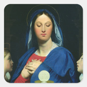 Sticker Carré La Vierge de l'hôte, 1866