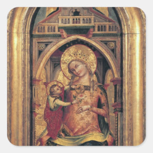 Sticker Carré La Vierge et l'Enfant, 1372