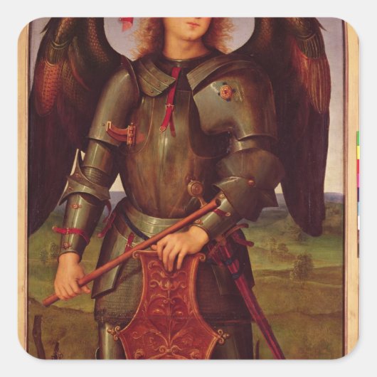 Sticker Carré La Vierge et l'Enfant avec SS. Raphael et (Devant)