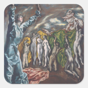 Sticker Carré La vision de Saint John