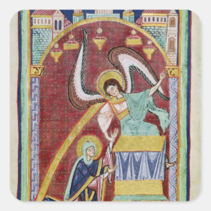 Sticker Carré La vision de St. Aldegondius