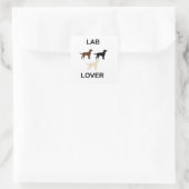 Sticker Carré Lab Lover toutes les couleurs silhouettes (Sac)