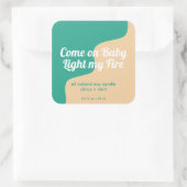 Sticker Carré Label de produit light (Sac)