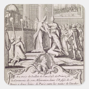 Sticker Carré L'abjuration d'Henri IV