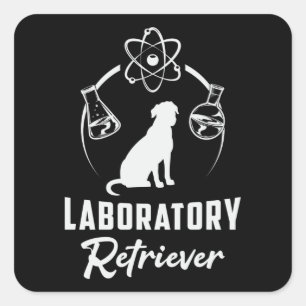 Sticker Carré Laboratoire Labrador Retriever Amoureux des chiens