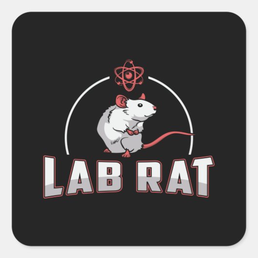 Sticker Carré Laboratoire Technique Laboratoire Laboratoire Tech (Devant)