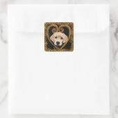Sticker Carré Labrador Retriever (Sac)