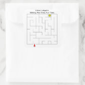 Sticker Carré Labyrinthe Urinal des toilettes (Sac)